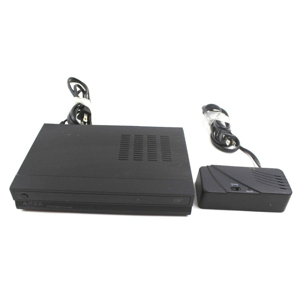 Apex DT250A Digital TV Converter Box DTV SN 140960023685 + Philips RF Modulator